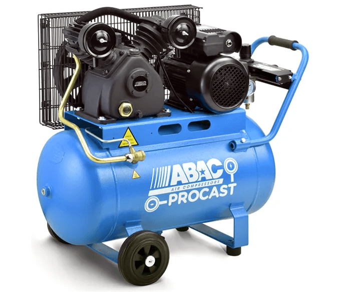 ABAC AIR COMPRESSOR, BELT DRIVE, 2.0HP 50LTR FAD 245L/MIN