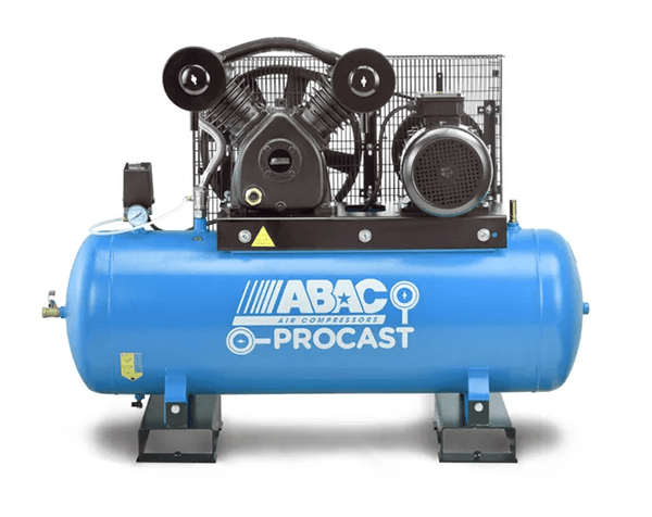 ABAC AIR COMPRESSOR, BELT DRIVE STATIONARY 3 PHASE, 5.5HP, 150LTR, FAD 750 L/MIN