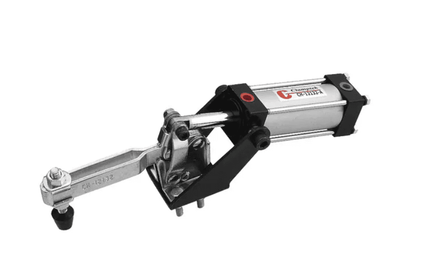 PNEUMATIC TOGGLE CLAMP, FLANGED BASE, 227KG CAP, 68MM REACH