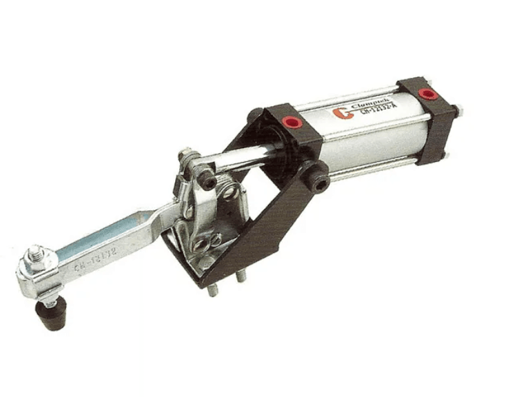 PNEUMATIC TOGGLE CLAMP, FLANGED BASE, 227KG CAP, 88MM REACH