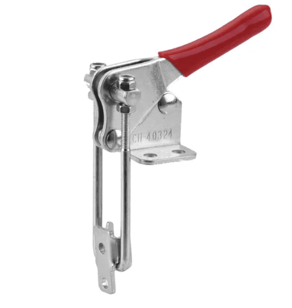 TOGGLE CLAMP, CORNER LATCH, FLANGED BASE, STR HANDLE