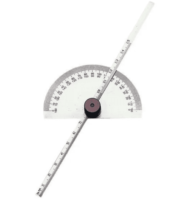PDG/6 GROZ DEPTH GAUGE & PROTRACTOR, ROUND HEAD, 150MM BLADE