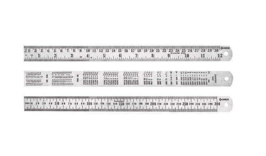 SR/450 GROZ STEEL RULE, METRIC, 450MM