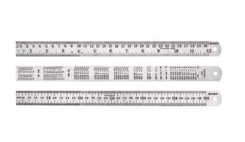 SR/600 GROZ STEEL RULE, METRIC, 600MM