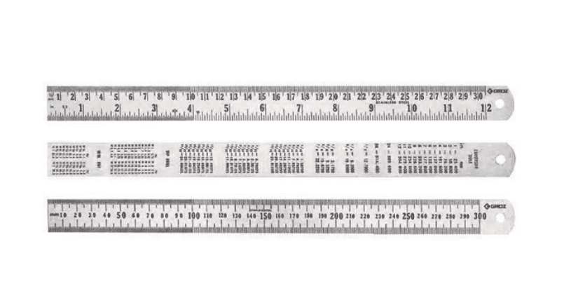 SR/1000 GROZ STEEL RULE, METRIC, 1000MM