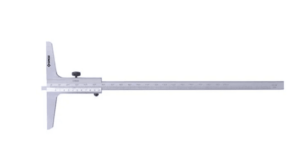 VDG/6 GROZ VERNIER DEPTH GAUGES W/O HOOK RANGE 0-150MM/0.05MM, LENGTH OF BASE 100MM