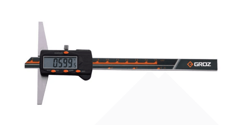 DDG/8 GROZ DIGITAL DEPTH GAUGE, WITHOUT HOOK, 0-8/0-200MM 0.0005/0.01MM, BASE DEPTH 4, FOUR BUTTONS