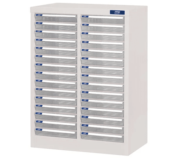 ITM PARTS CABINET, 30 DRAWERS A4, 543W x 340D x 738H