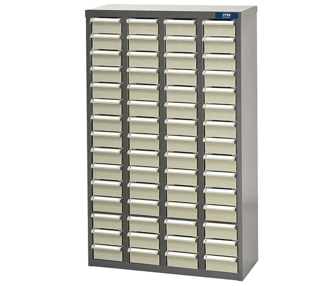 ITM PARTS CABINET, METAL WITH ABS DRAWERS ST2 60 DRAWERS 586W x 222D x 937H