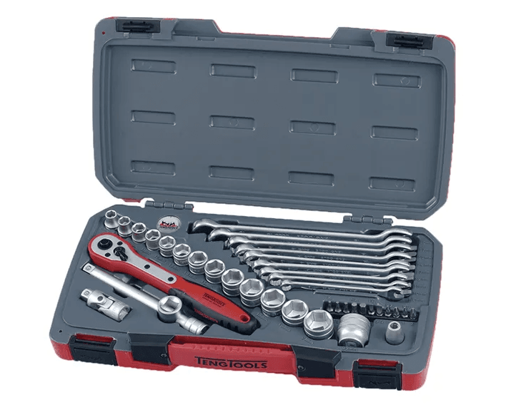 TENG 39PCE 3/8" DR. METRIC REG. SOCKET & SPANNER SET