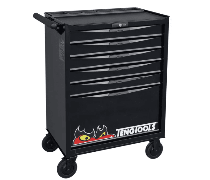 TENG 6-DR. 8-SERIES ROLLER CABINET - BLACK**