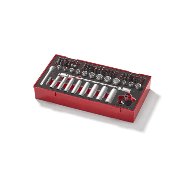 TENG 87PCE 1/4" DR. SOCKET & BITS SET (EVA) - TEA-TRAY