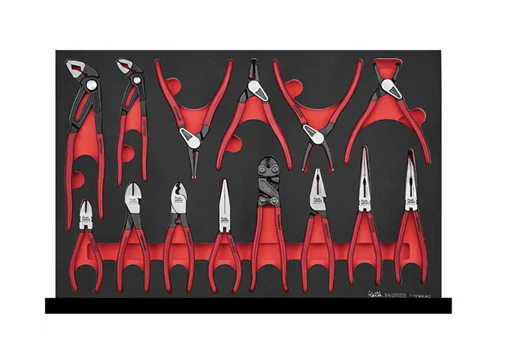 TENG 14PCE PLIER SET VINYL GRIP Q (EVA)