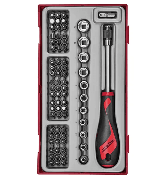 TENG 76PCE MD BITS & SOCKET SET - TC-TRAY