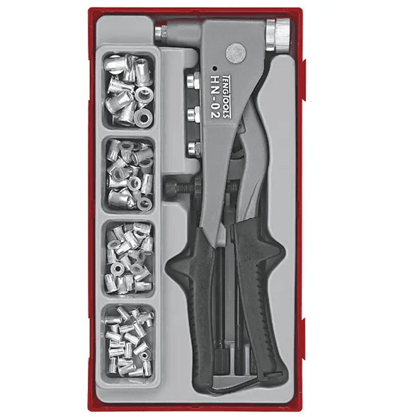 TENG 81PCE H/DUTY NUT RIVET SET W/ NUTSERTS - TC-TRAY