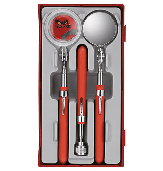 TENG 3PCE MAGNIFIER & MIRROR INSPECTION SET - TC-TRAY