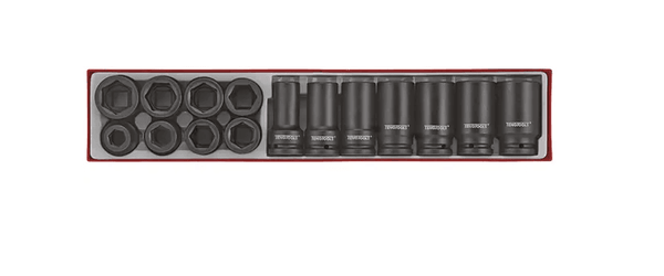 TENG 15PCE 3/4" DR. IMPACT REG & DEEP SOCKET SET - TTX-TRAY