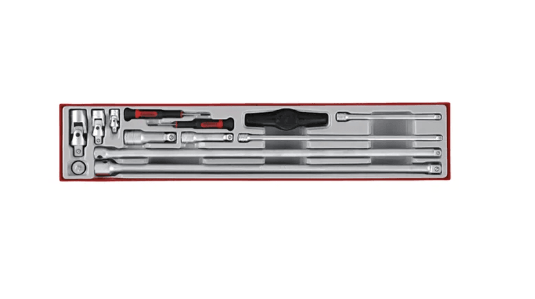 TENG 13PCE 1/4-3/8-1/2" DR. EXT BAR & ACC SET - TTX-TRAY