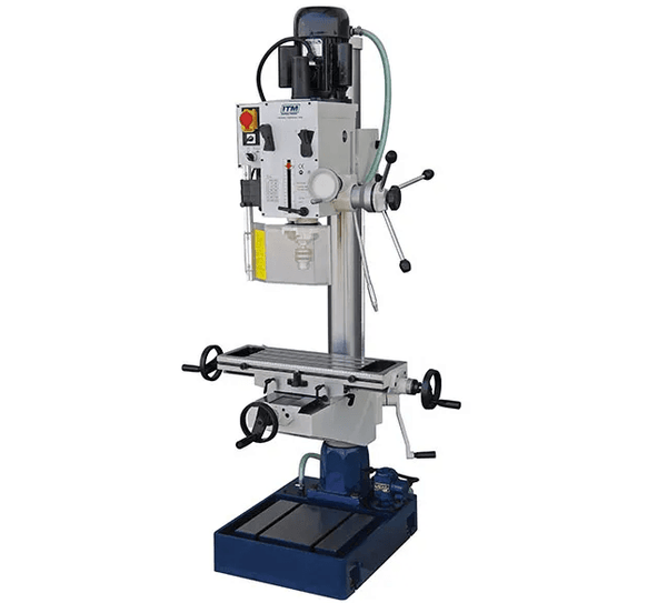 ITM GEARED HEAD MILL DRILL WITH COOLANT, 4MT, 240V SINGLE PHASE
