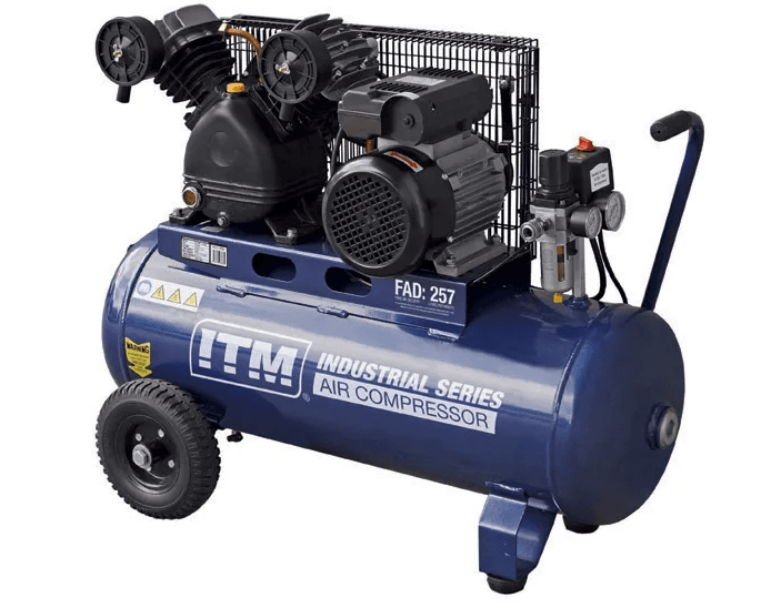 ITM AIR COMPRESSOR, BELT DRIVE, 2.5HP 60LTR FAD 257L/MIN