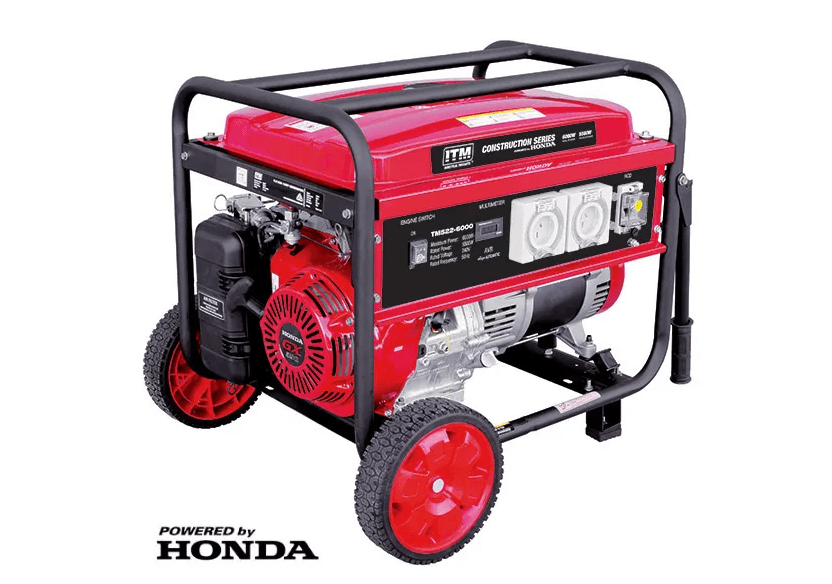 ITM 7.5KVA GENERATOR PETROL 6000 WATT PEAK WITH HONDA GX390 ENGINE & 25L TANK