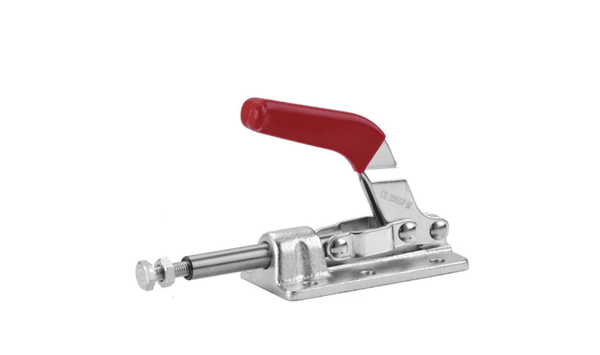 TOGGLE CLAMP, PUSH/PULL, FLANGE BASE, BENT HANDLE