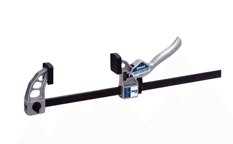 EHOMA LEVER BAR CLAMP, ALLOY BODY, 400KG CLAMP FORCE, 300MM X 85MM