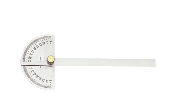DP/6 GROZ DEGREE PROTRACTOR, ROUND HEAD, 150MM BLADE