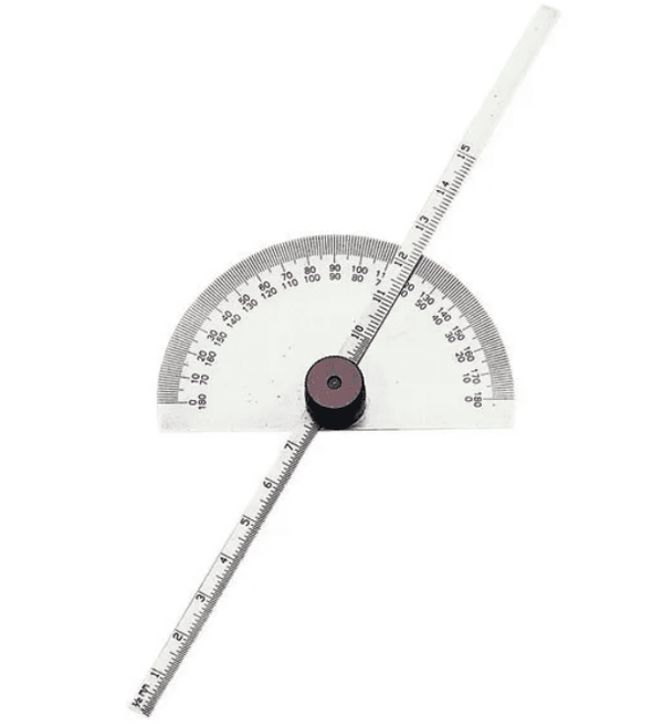 PDG/6 GROZ DEPTH GAUGE & PROTRACTOR, ROUND HEAD, 150MM BLADE