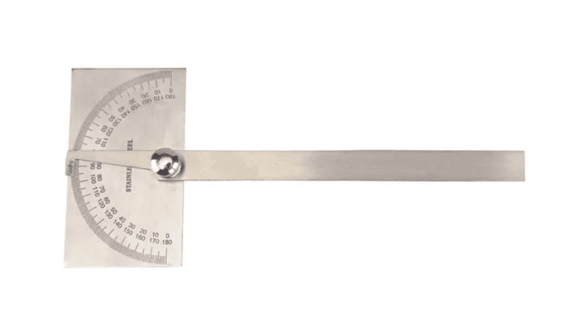 DP/R/6 GROZ DEGREE PROTRACTOR, RECTANGULAR HEAD, 150MM BLADE