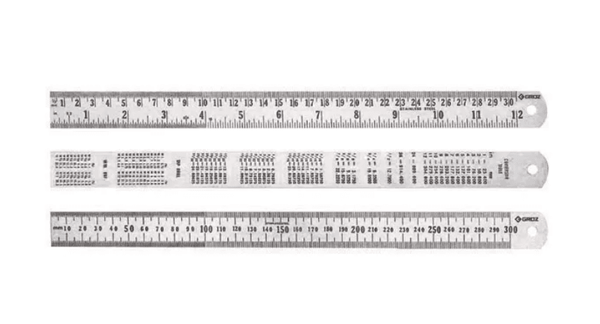 SR/1000 GROZ STEEL RULE, METRIC, 1000MM