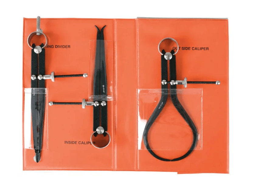 CD/SP/8/ST GROZ PREMIUM CALIPER & DIVIDER SET, 3 PCE 200MM