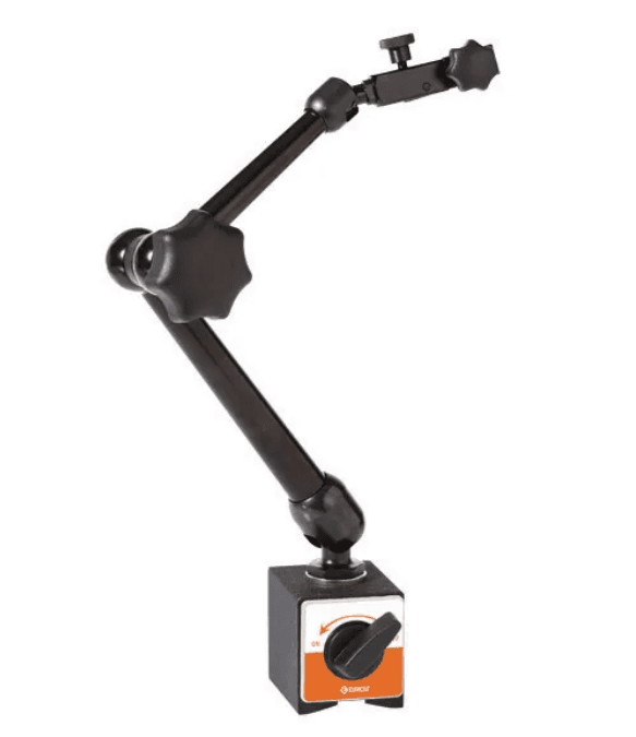 MB/30 GROZ ARTICULATING ARM WITH MAGNETIC BASE,  TYPE I,  L=180 MM, BASE:  30X40X35 MM,  320 N, WITH 3/8 HOLE DIA AND A 3/8 - 8MM SLEEVE.