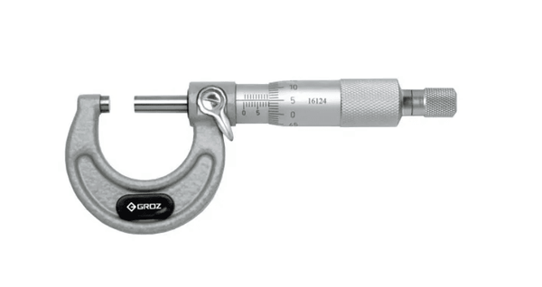 MM/50-75 GROZ OUTSIDE MICROMETER, 50-75MM, 0.01MM, RATCHET STOP, PAINTED FRAME