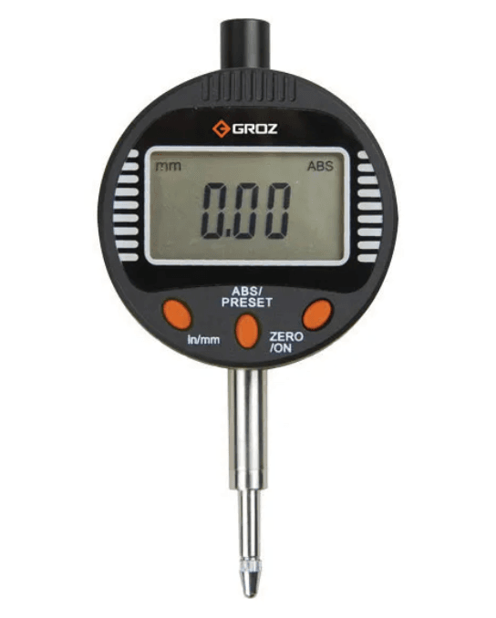 DGI/1 GROZ DIGITAL INDICATOR, 0-12.5MM/0-0.5,  RESOLUTION: 0.01MM/.0005, FIVE BUTTONS, WITH FLAT BACK AND LUG BACK, STEM: 8MM