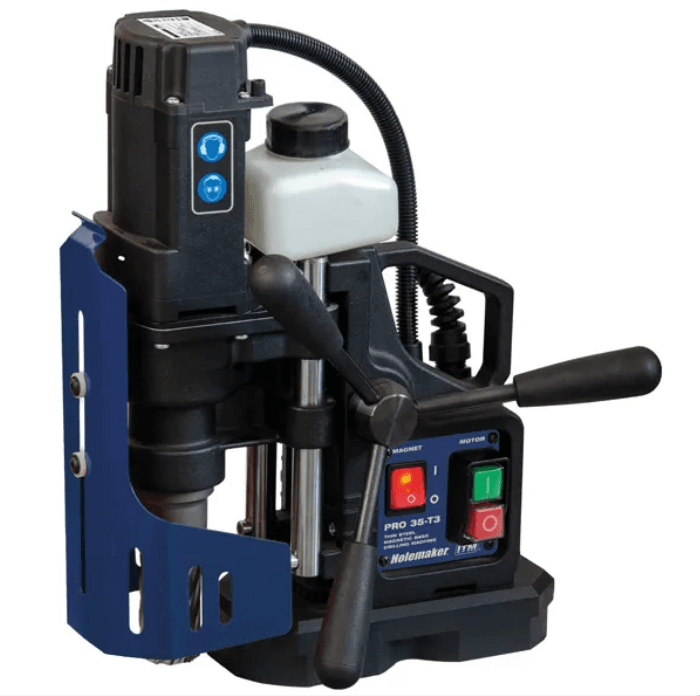 HOLEMAKER PRO35 MAGNETIC BASE DRILL, WITH SPECIAL 3MM MINIMUM WALL THICKNESS ELECTROMAGNET