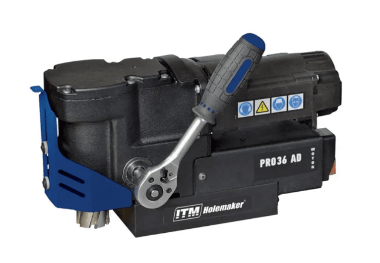 HOLEMAKER PRO36AD MAGNETIC BASE ANGLE DRILL,240V, CAPACITY: 36MM DIA X 30MM