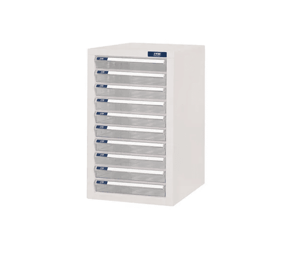 ITM PARTS CABINET, 10 DRAWERS A4, 275W x 340D x 482H