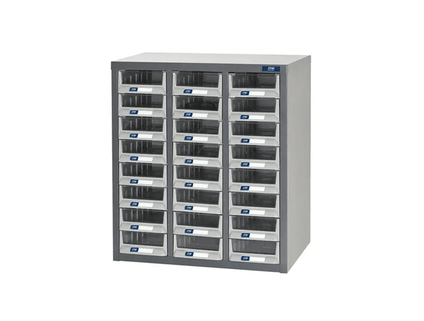 ITM PARTS CABINET, METAL, A5 24 DRAWER, 586W X 290D X 640H