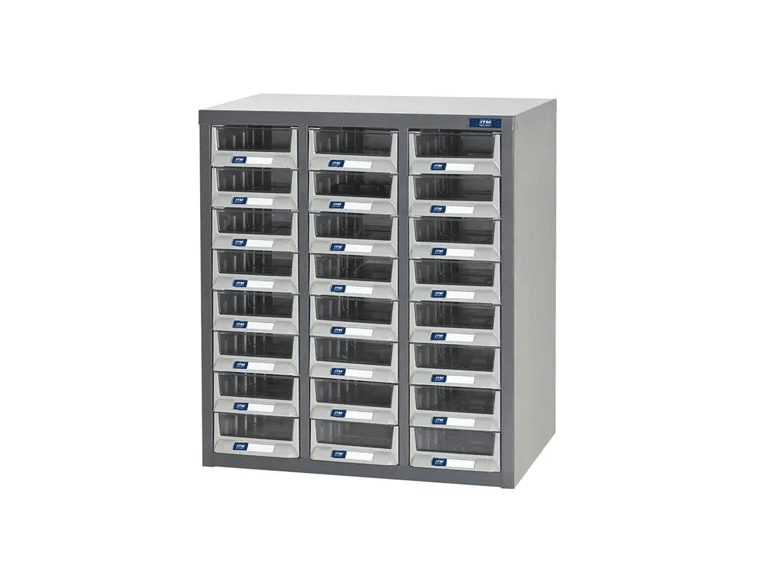 ITM PARTS CABINET, METAL, A5 24 DRAWER, 586W X 290D X 640H
