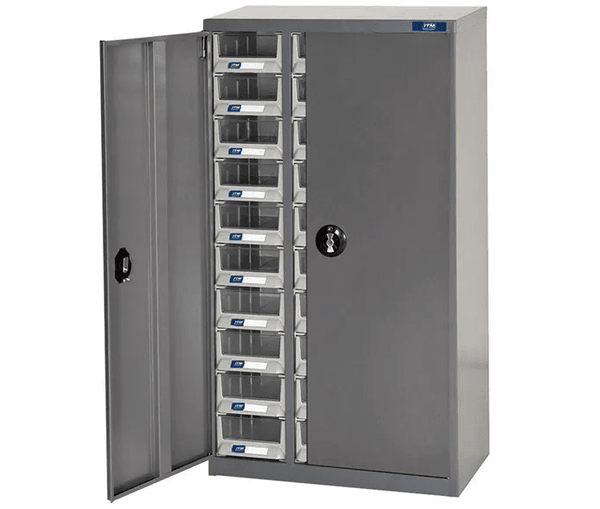 ITM PARTS CABINET, LOCKABLE, METAL A6 30 DRAWERS 533W x 313D x 970H