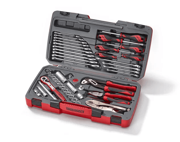 TENG 48PCE 3/8" DR. METRIC/AF SOCKET & TOOL SET