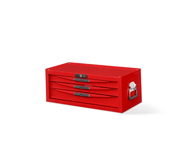 TENG 26" PRO MIDDLE BOX, 3 DRAWERS, RED