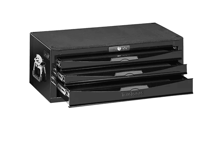TENG 26" PRO MIDDLE BOX, 3 DRAWERS, BLACK