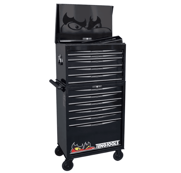 TENG 278PCE 26" 11 DRAWER STACK TOOL KIT, METRIC & IMPERIAL, PS TRAYS, BLACK