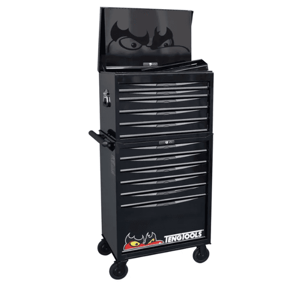 TENG 316PCE 26" 11 DRAWER STACK TOOL KIT, METRIC & IMPERIAL, PS TRAYS, BLACK