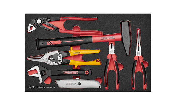 TENG 7PCE PLIER AND ENGINEERS HAMMER SET