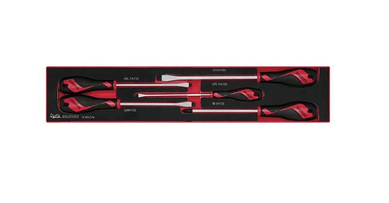 TENG 5PCE MD SCREWDRIVER SET - TEX-TRAY