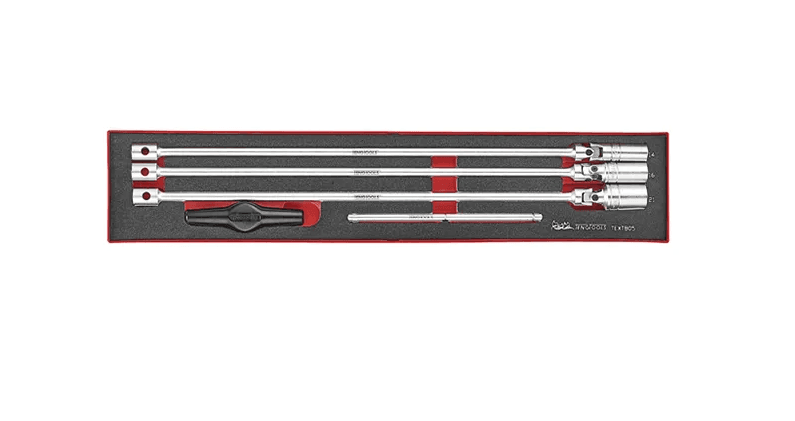 TENG 5PCE T-BAR SPARK PLUG SOCKET SET -TEX-TRAY