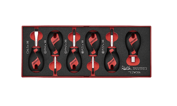 TENG 6PCE STUBBY SCREWDRIVER SET